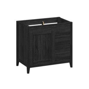 Foxglove 36"W x 21-5/8"D Coal Black Vanity Cabinet