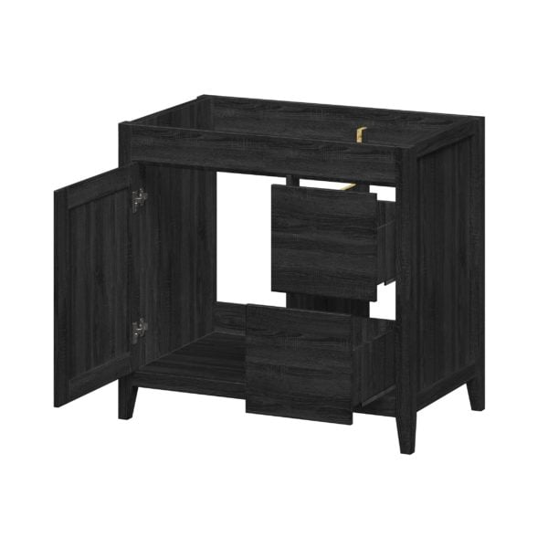 Foxglove 36"W x 21-5/8"D Coal Black Vanity Cabinet