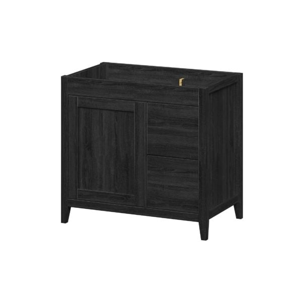 Foxglove 36"W x 21-5/8"D Coal Black Vanity Cabinet