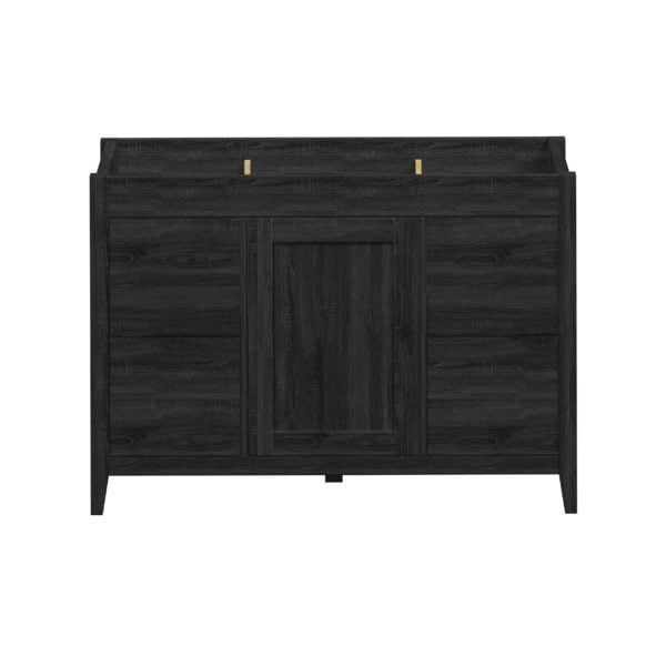 Foxglove 48"W x 21-5/8"D Coal Black Vanity Cabinet