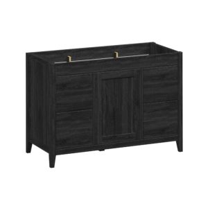 Foxglove 48"W x 21-5/8"D Coal Black Vanity Cabinet