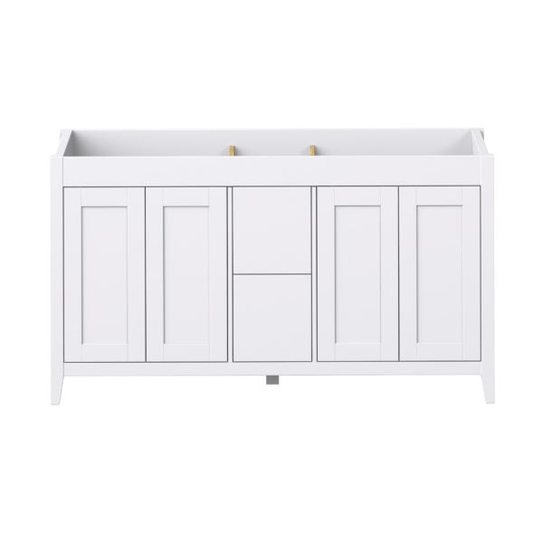 Foxglove 60"W x 21-5/8"D Alabaster Vanity Cabinet