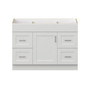 Hawkesbury 48" W vanity base in Pearl White