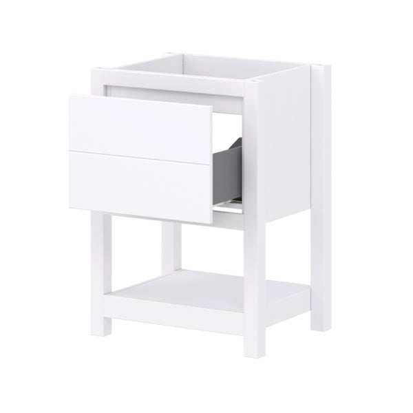 Hibiscus 24"W x 18-5/8"D Bright White Vanity Cabinet