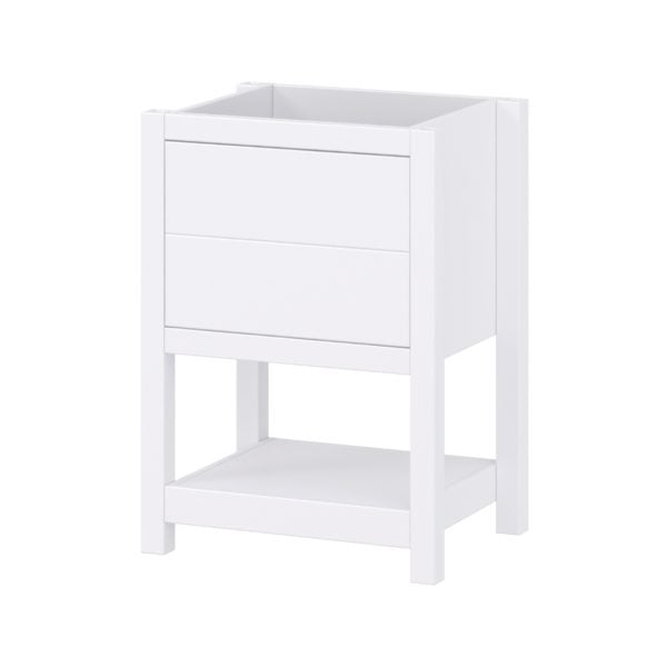 Hibiscus 24"W x 18-5/8"D Bright White Vanity Cabinet