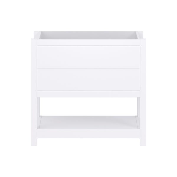 Hibiscus 36"W x 18-5/8"D Bright White Vanity Cabinet