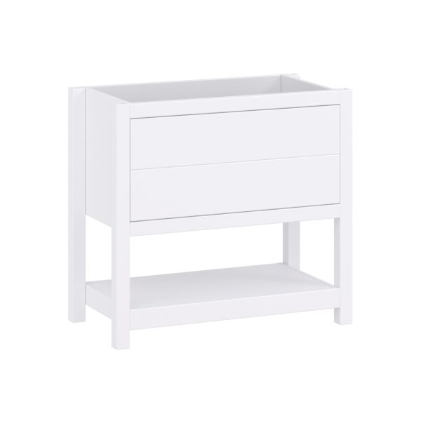 Hibiscus 36"W x 18-5/8"D Bright White Vanity Cabinet