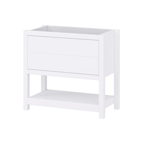 Hibiscus 36"W x 18-5/8"D Bright White Vanity Cabinet