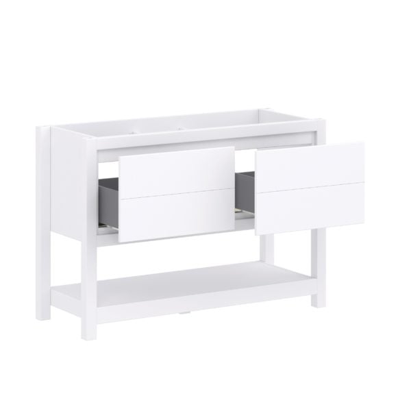 Hibiscus 48"W x 18-5/8"D Bright White Vanity Cabinet