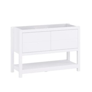 Hibiscus 48"W x 18-5/8"D Bright White Vanity Cabinet