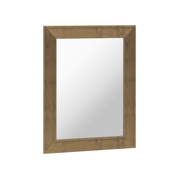 Iris 24"W x 30"H Almond Brown Framed Mirror