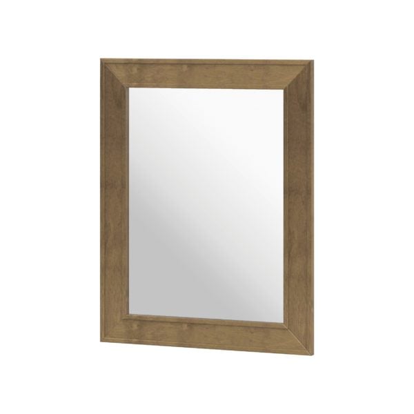 Iris 24"W x 30"H Almond Brown Framed Mirror