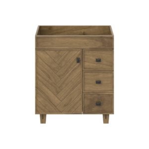 Iris 30"W x 21-5/8"D Almond Brown Vanity Cabinet