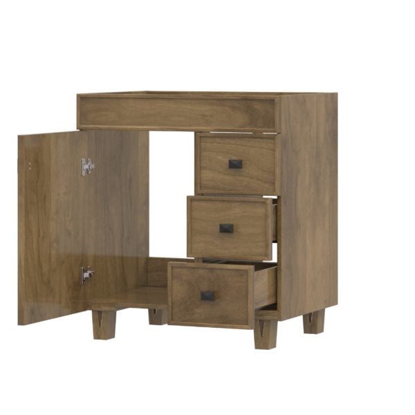 Iris 30"W x 21-5/8"D Almond Brown Vanity Cabinet