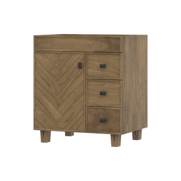 Iris 30"W x 21-5/8"D Almond Brown Vanity Cabinet