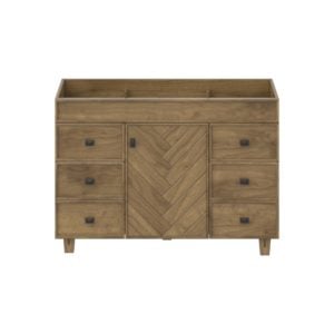 Iris 48"W x 21-5/8"D Almond Brown Vanity Cabinet