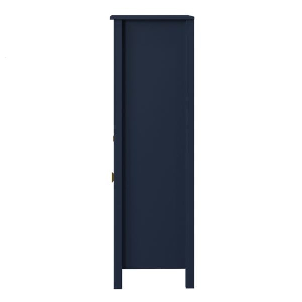 Matthiola 19"W x 18-9/16"D x 60"H Prussian Blue Linen Cabinet