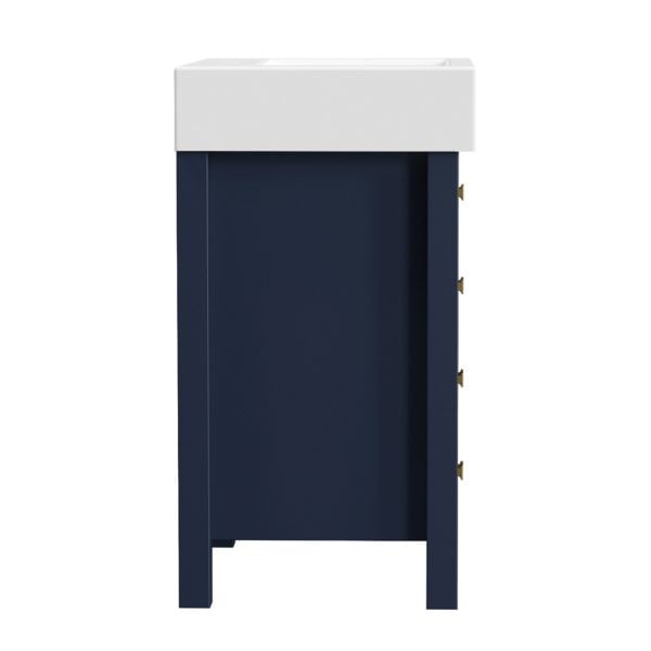 Matthiola 22-1/4"W x 17-1/2"D Prussian Blue Bathroom Vanity Cabinet