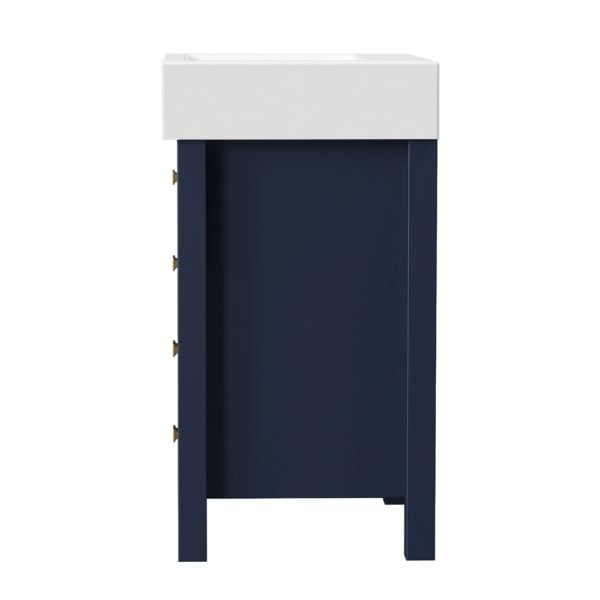 Matthiola 22-1/4"W x 17-1/2"D Prussian Blue Bathroom Vanity Cabinet