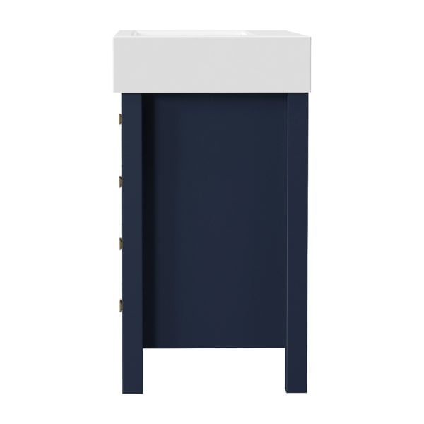 Matthiola 30-1/4"W x 17-1/2"D Prussian Blue Bathroom Vanity Cabinet