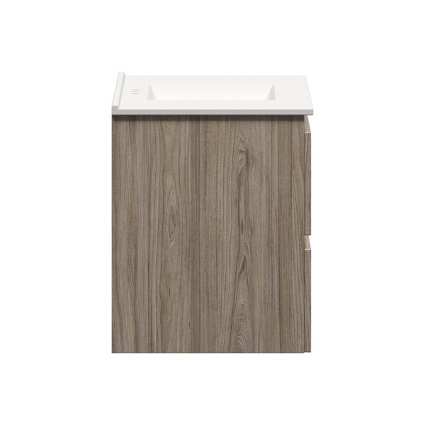 Sage 30 in. W x 18-1/2 in. D Vanity in Savanna with Porcelain Vanity Top in Solid White with White Basin