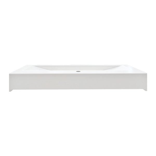 Soho 40"W x 19"D White Porcelain Vanity Top with Integrated Bowl