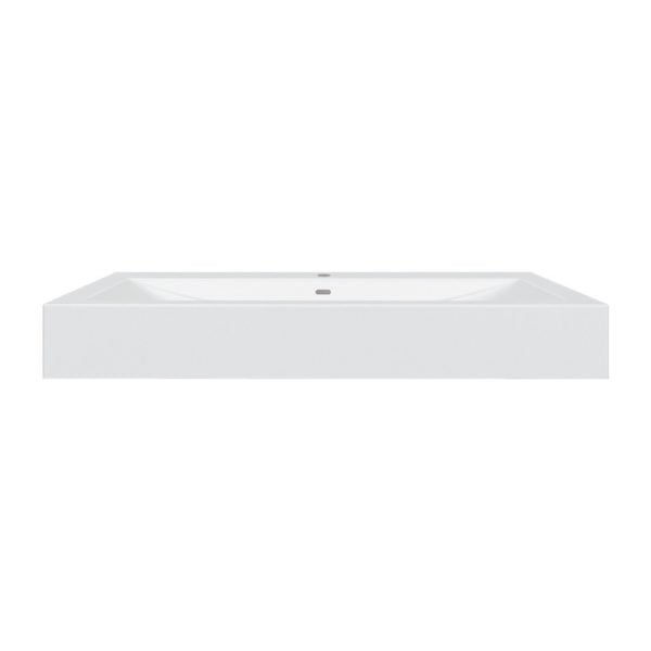 Soho 40"W x 19"D White Porcelain Vanity Top with Integrated Bowl