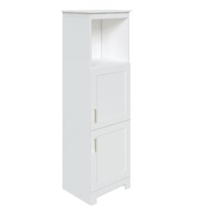 Southernwood 18-1/2"W x 15-1/8"D x 60"H White Linen Cabinet