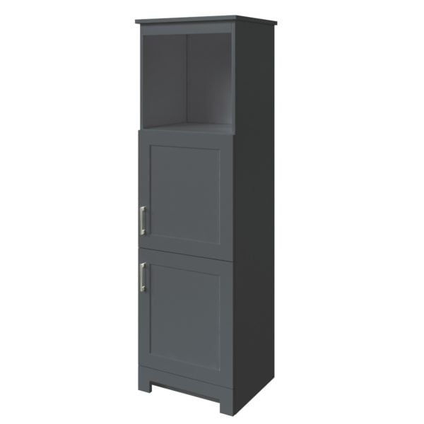 Southernwood 18-1/2"W x 15-1/8"D x 60"H Cool Gray Linen Cabinet