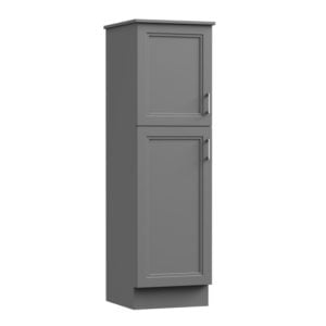 Strattford 18"W x 19 1/8"D x 60"H Matte Pewter Linen Cabinet