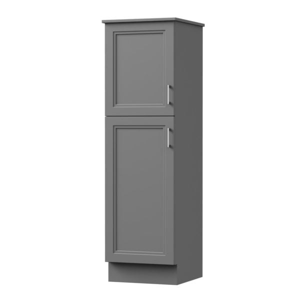 Strattford 18"W x 19 1/8"D x 60"H Matte Pewter Linen Cabinet