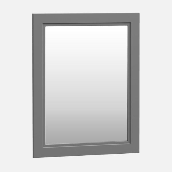 Strattford 24"W x 30"H Matte Pewter Framed Mirror