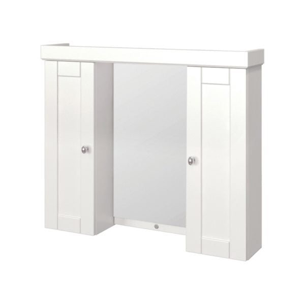 Weigela 32-11/16"W x 28"H Cotton White Medicine Cabinet