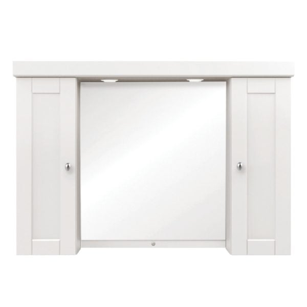 Weigela 40-1/2"W x 28"H Cotton White Medicine Cabinet