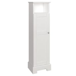 Weigela 13"W x 10-3/8"D x 47-1/8"H Cotton White Linen Cabinet