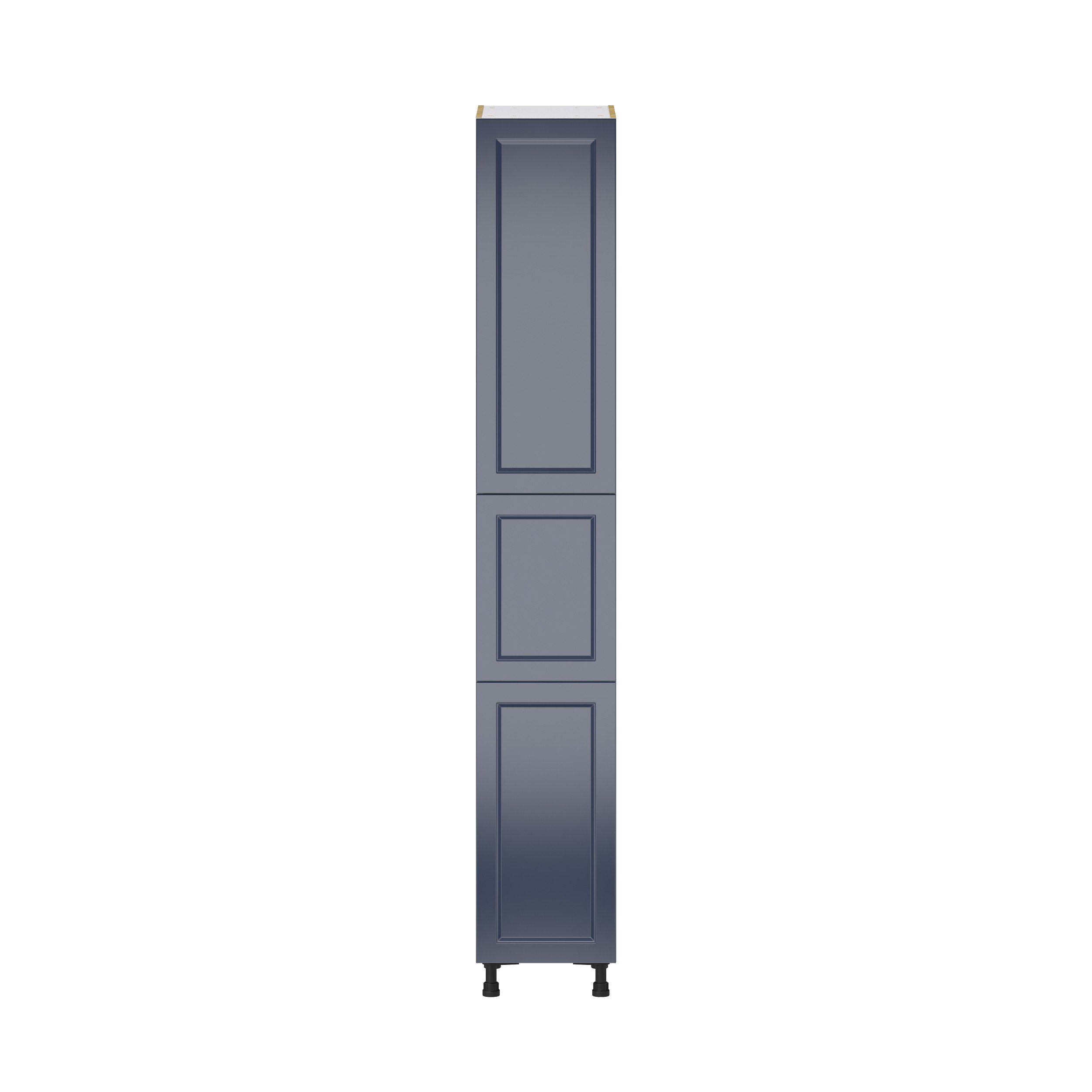 Camellia Painted Midnight Blue Recessed Assembled Pantry Cabinet with 5 Shelves (15 in. W x 94.5 in. H x 24 in. D)