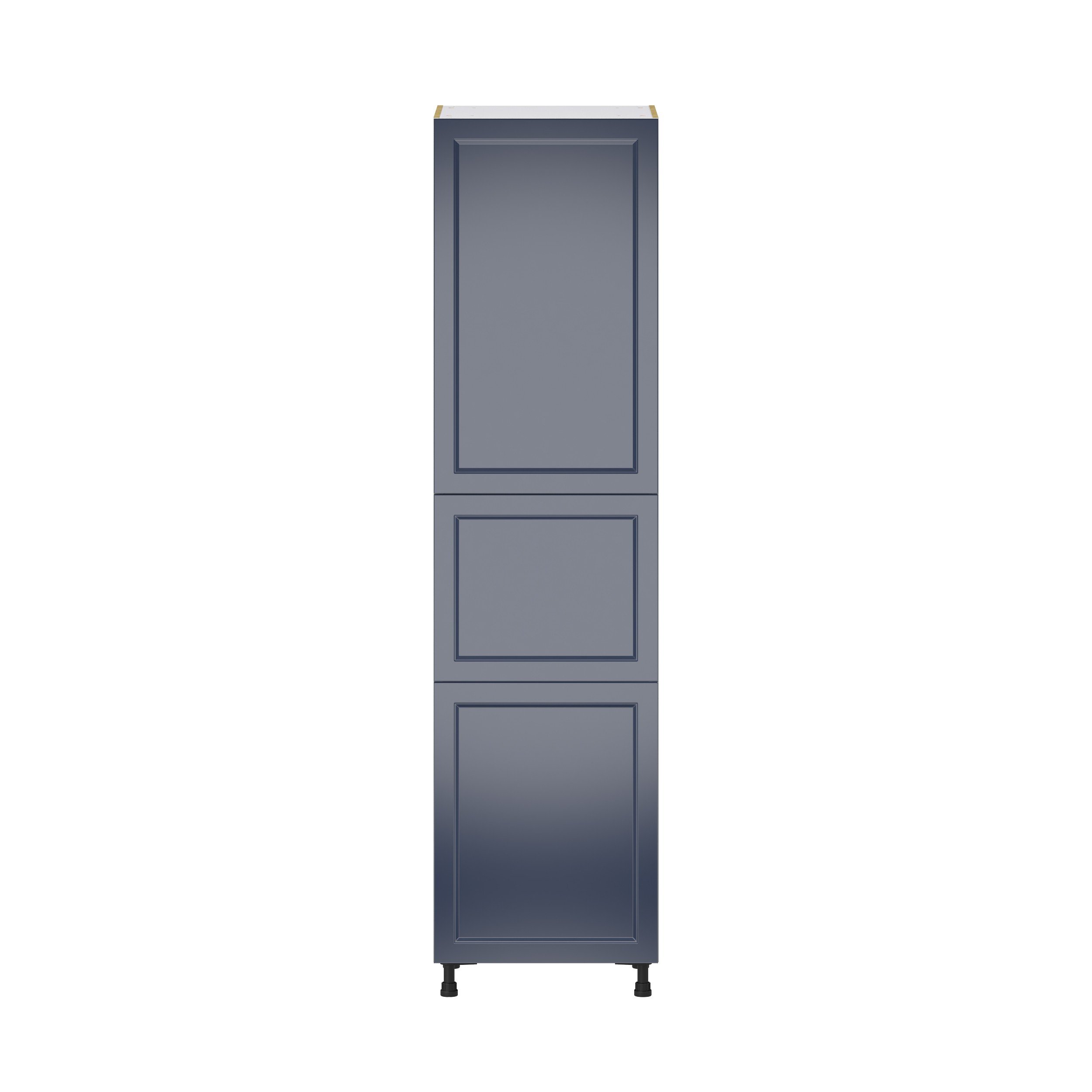 Camellia Painted Midnight Blue Recessed Assembled Pantry Cabinet with 5 Shelves (24 in. W x 94.5 in. H x 24 in. D)