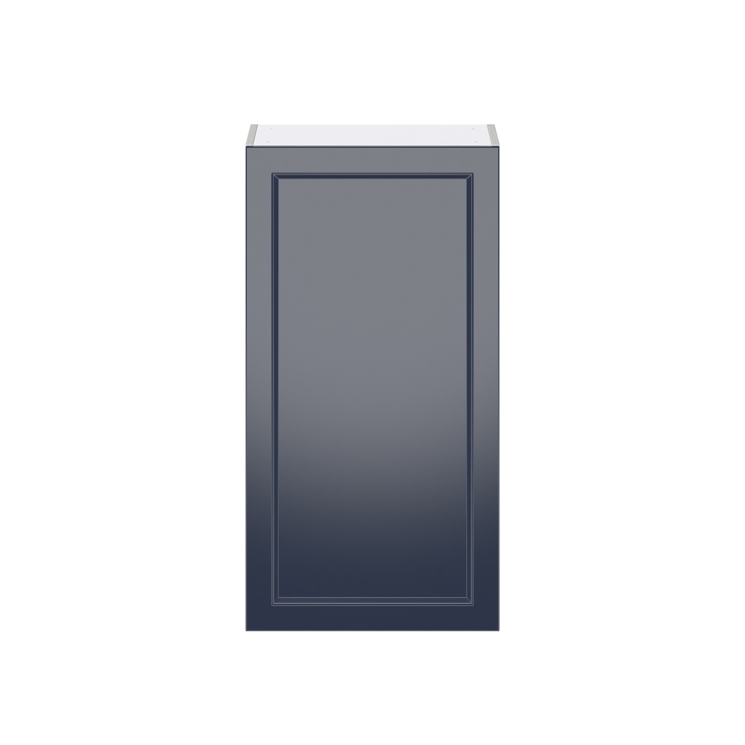 Camellia Painted Midnight Blue Recessed Assembled Wall Cabinet with Full High Door (21 in. W x 40 in. H x 14 in. D)