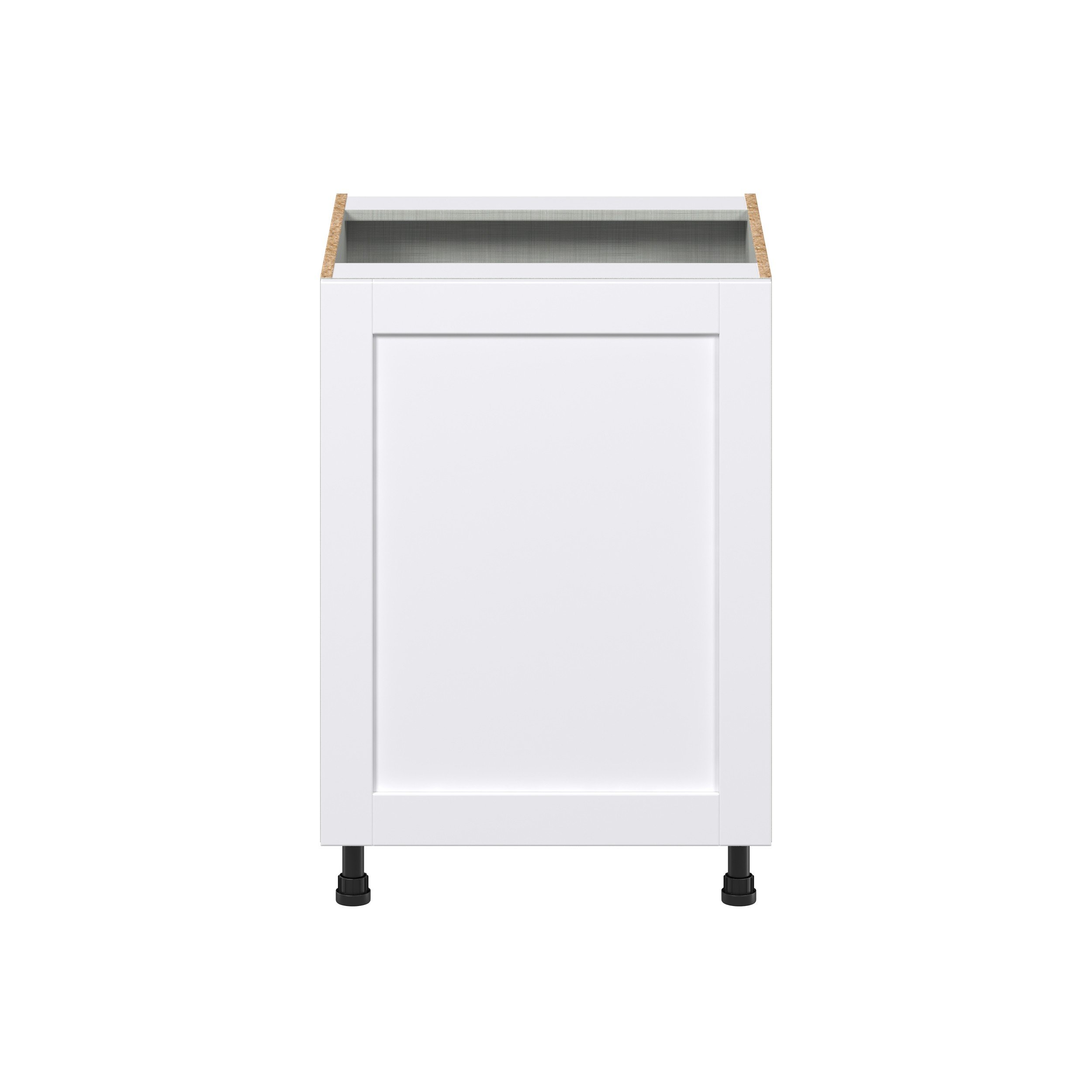 Dahlia Bright White Shaker Assembled Full High Door with Pull Out  3 Waste Bins Kitchen Cabinet (24 in. W x 34.5 in. H x 24 in. D)