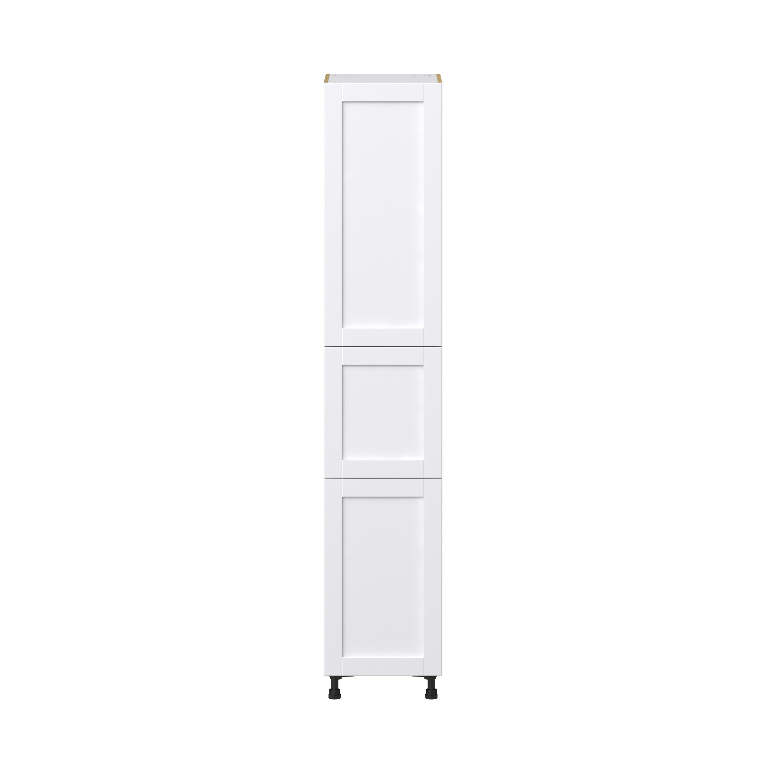 Dahlia Bright White Shaker Assembled Pantry Cabinet with 5 Shelves (18 in. W x 94.5 in. H x 24 in. D)