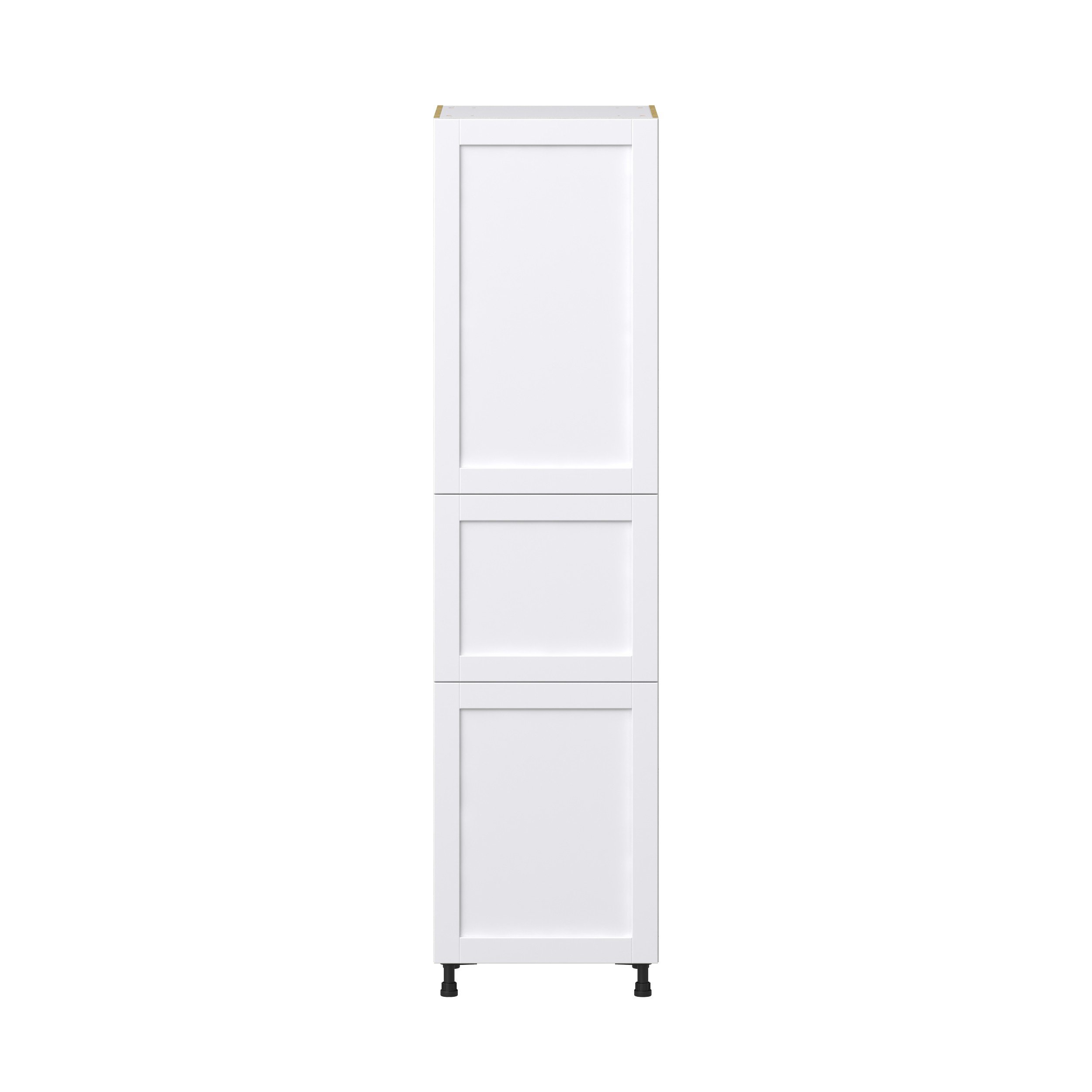 Dahlia Bright White Shaker Assembled Pantry Cabinet with 5 Shelves (24 in. W x 94.5 in. H x 24 in. D)