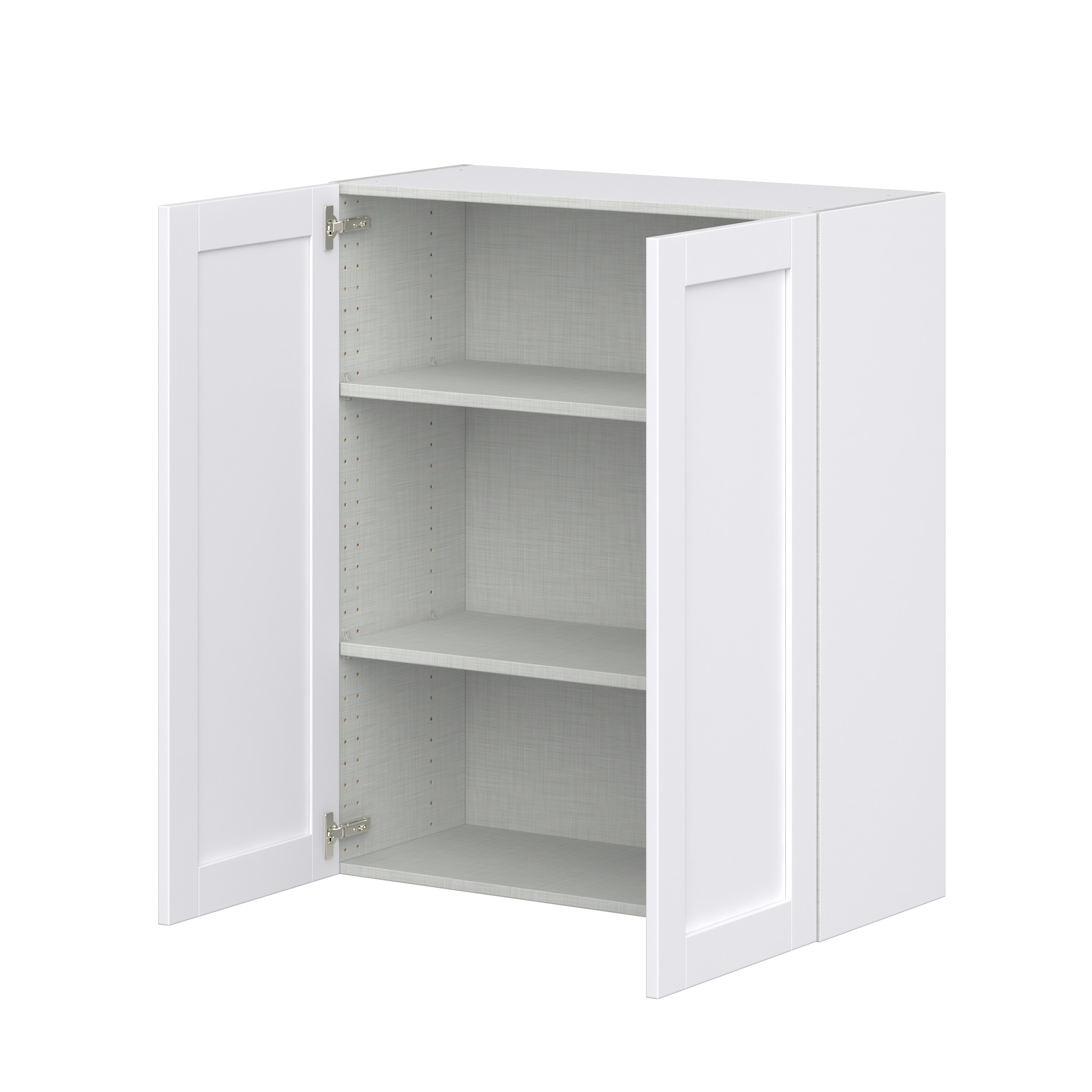 Dahlia Bright White Shaker Assembled Wall Cabinet (33 in. W X 40 in. H X 14 in. D)