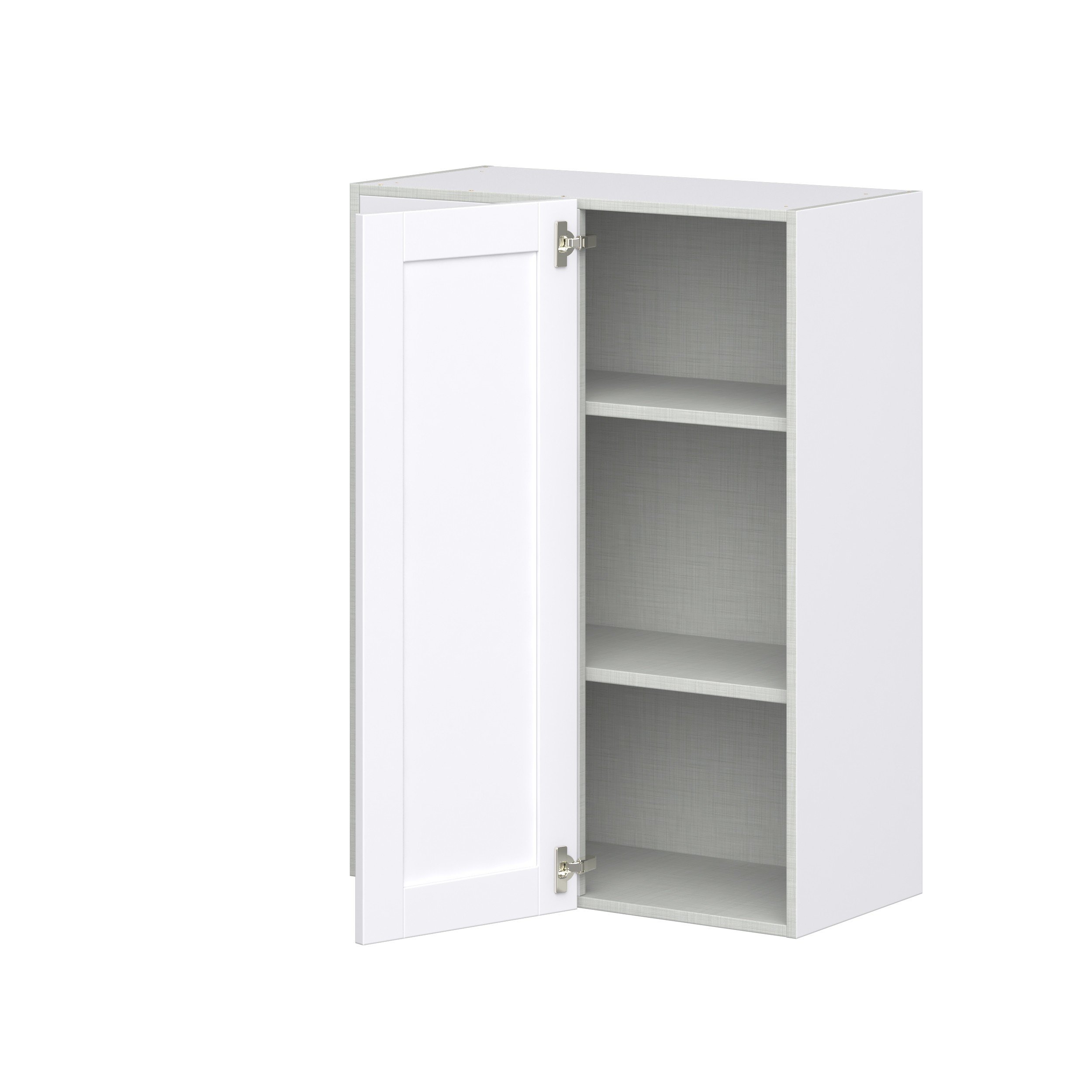 Dahlia Bright White Shaker Assembled Wall Blind Corner Cabinet (30 in. W X 40 in. H X 14 in. D)