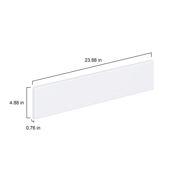 Jasmine Painted Warm White Slab 24x5x0.75 in. Drawer Front