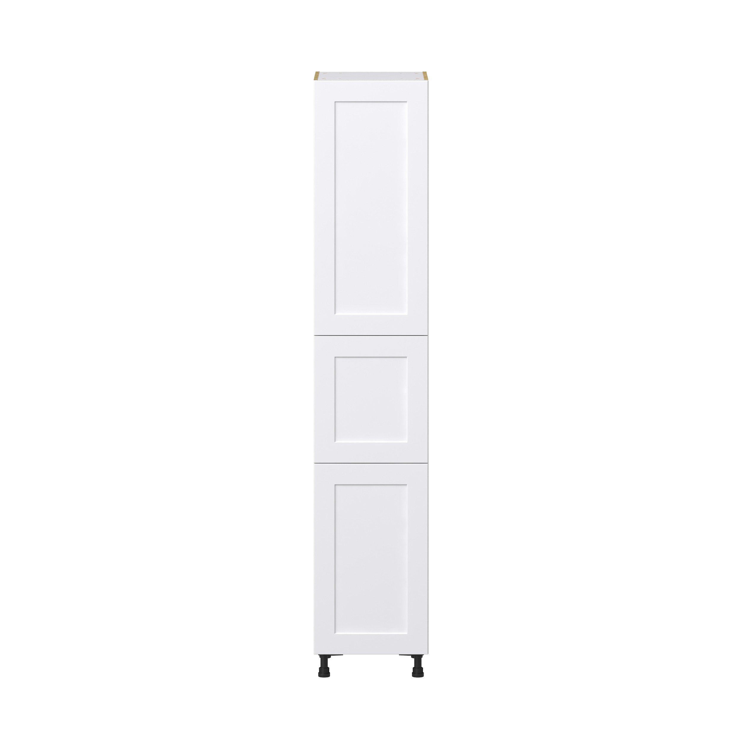 Jasmine Painted Warm White Shaker Assembled Pantry Cabinet with 5 Shelves (18 in. W x 94.5 in. H x 24 in. D)