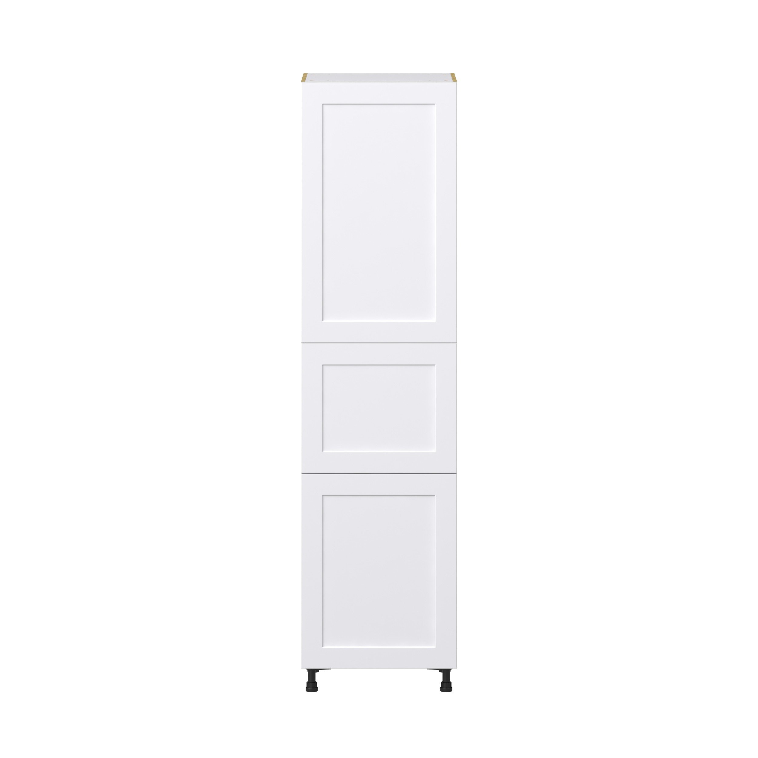 Jasmine Painted Warm White Shaker Assembled Pantry Cabinet with 5 Shelves (24 in. W x 94.5 in. H x 24 in. D)