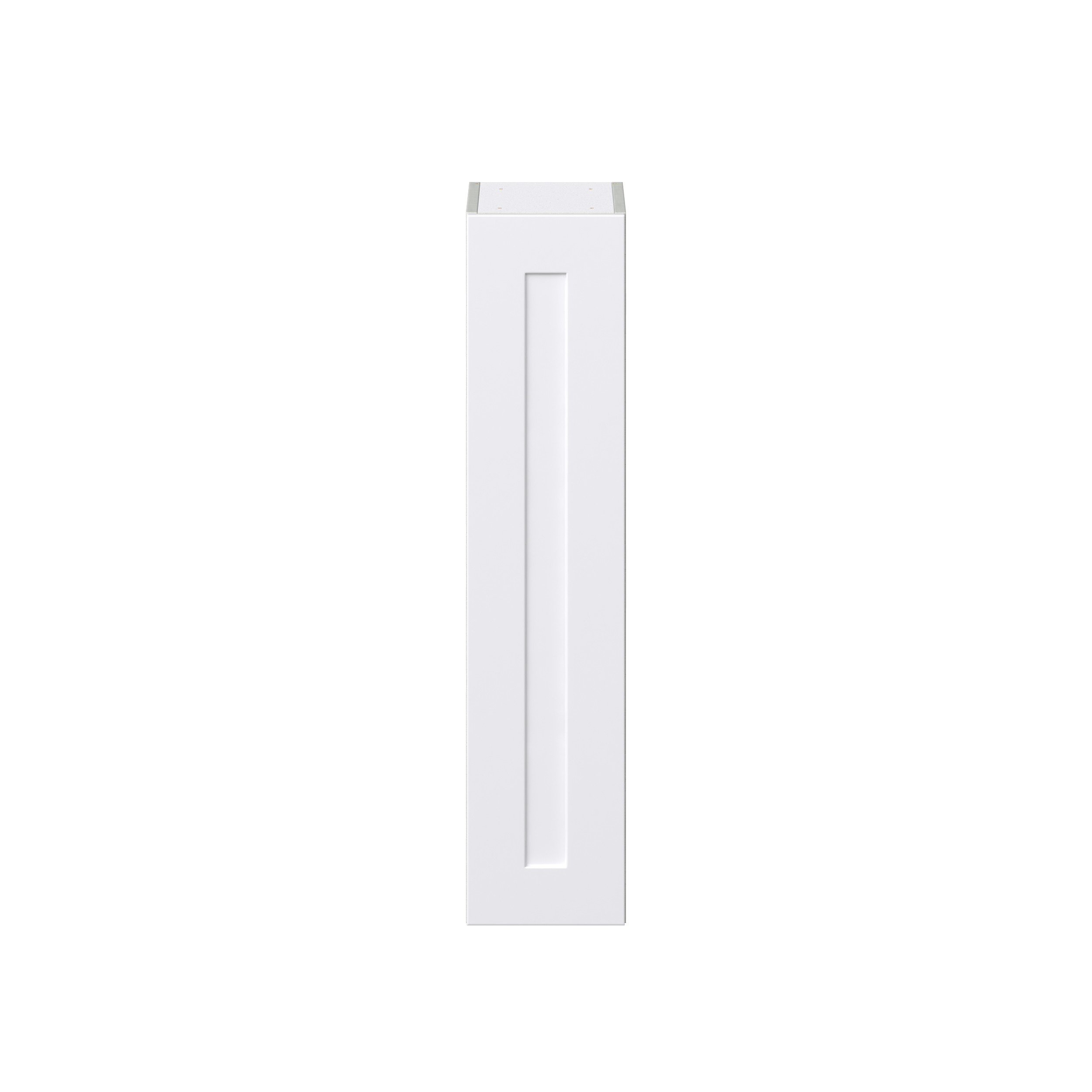 Jasmine Painted Warm White Shaker Assembled Wall Cabinet with Full High Door (9 in. W x 40 in. H x 14 in. D)