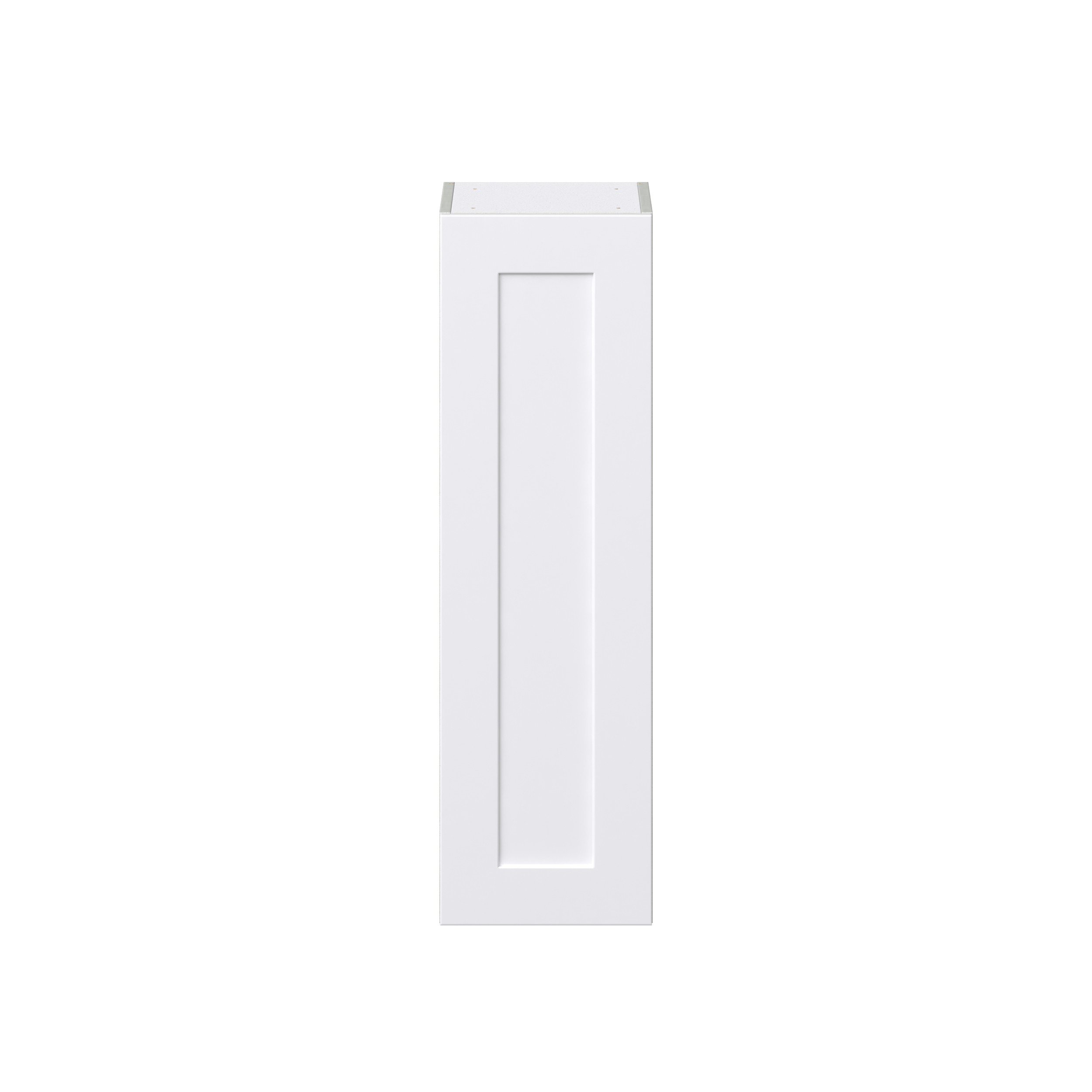 Jasmine Painted Warm White Shaker Assembled Wall Cabinet with Full High Door (12 in. W x 40 in. H x 14 in. D)