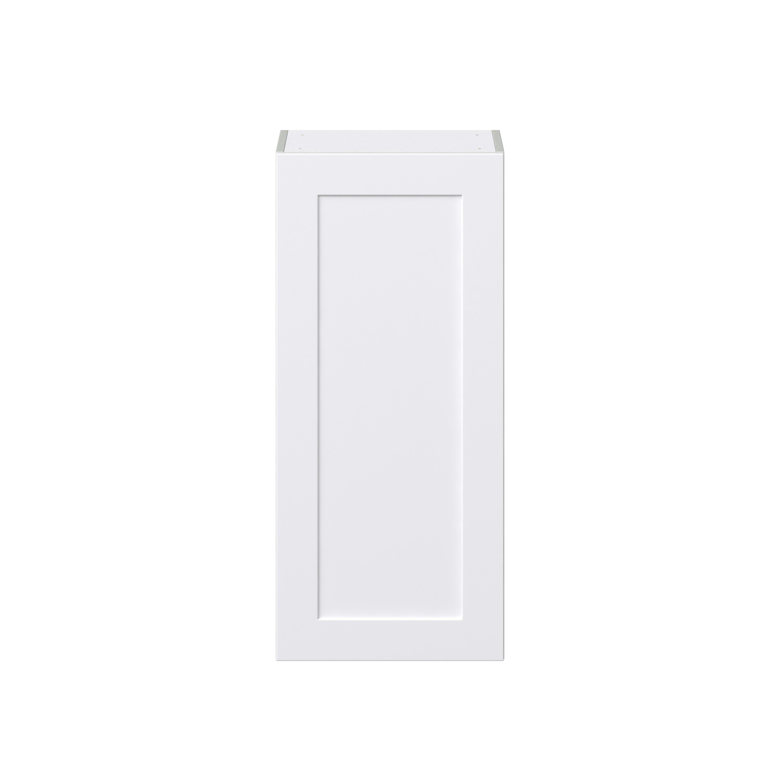 Jasmine Painted Warm White Shaker Assembled Wall Cabinet with Full High Door (18 in. W x 40 in. H x 14 in. D)