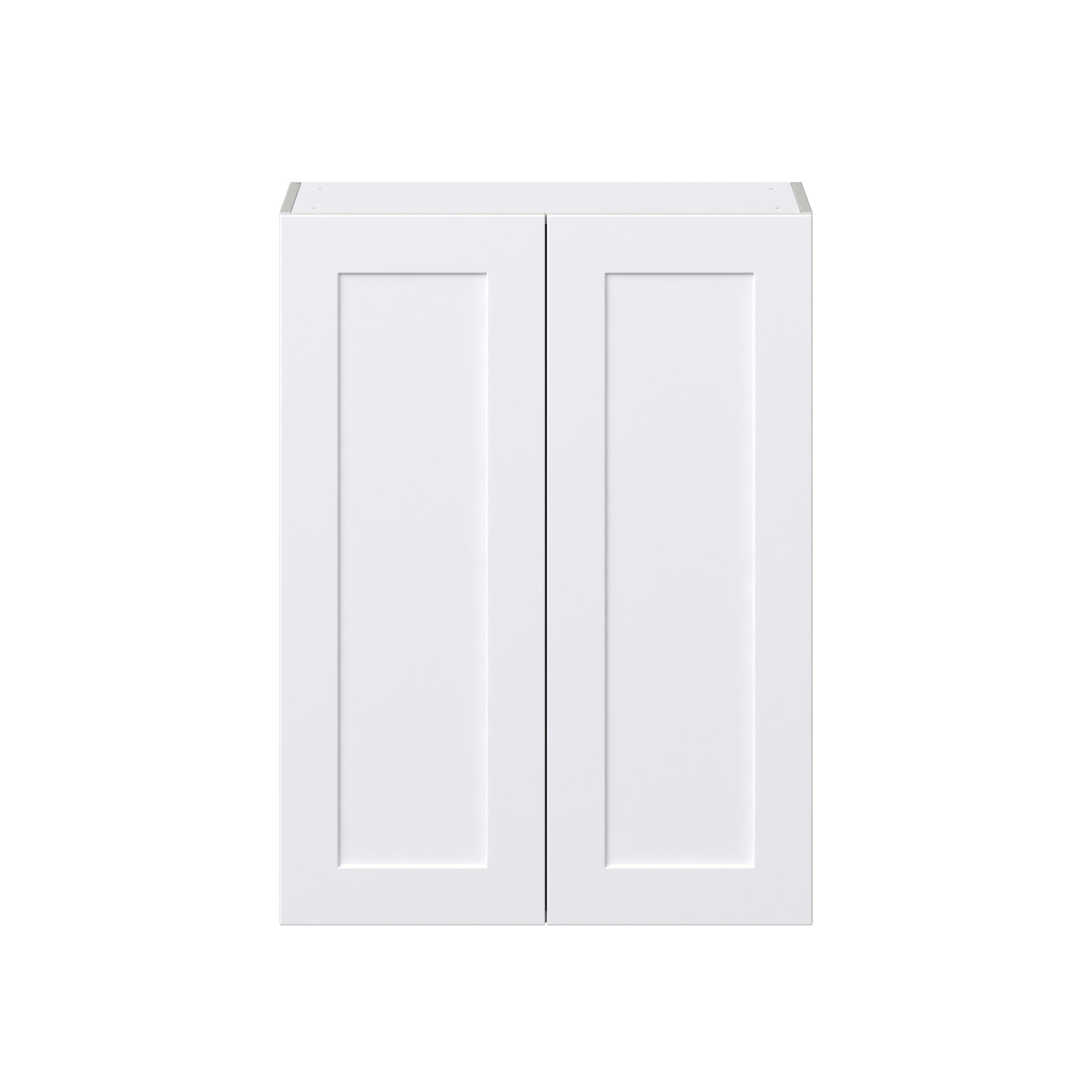 Jasmine Painted Warm White Shaker Assembled Wall Cabinet with 2 Full High Doors (30 in. W x 40 in. H x 14 in. D)